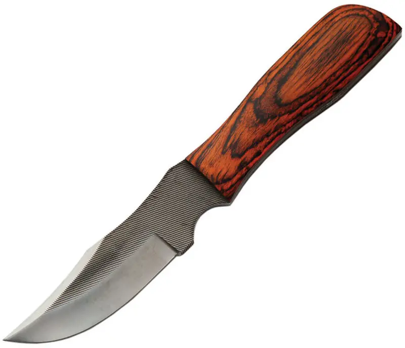 Sawmill Colorwood Skinner Knife – Natural Wood Handle & Sharp Edge, Sm0016 1