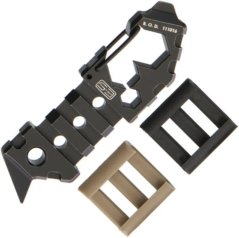 Sektor3 Tools Utility Tool With Integrated Cutter – Black Hard-Anodized Body (Skt1B) 1