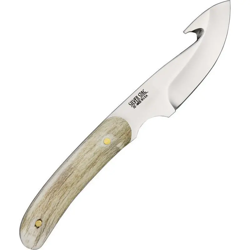 Silver Stag Guthook Fixed-Blade Knife – 2.75-Inch Drop Point 1