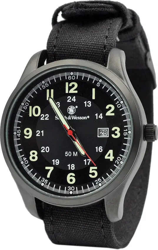 Smith & Wesson Cadet Field Watch – Green Accents (Sww-369-Gr) 1