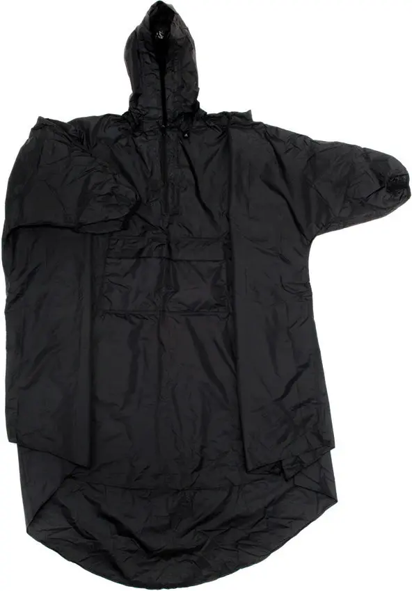 Snugpak Enhanced Patrol Poncho – Lightweight Tactical Rain Shelter (Black) 1