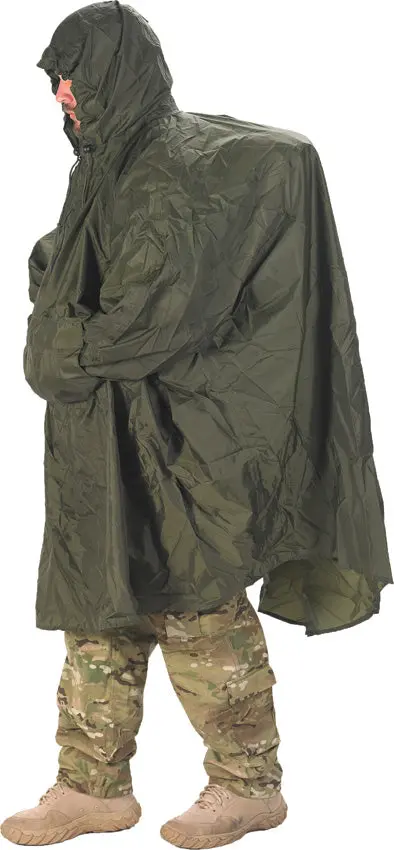 Snugpak Patrol Poncho In Olive Drab – Durable Tactical Rain & Shelter Cover (92285) 1