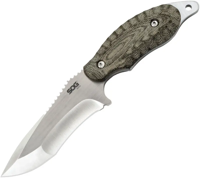 Sog Kiku Ku-2022 Fixed Blade Knife With Micarta Handle 1