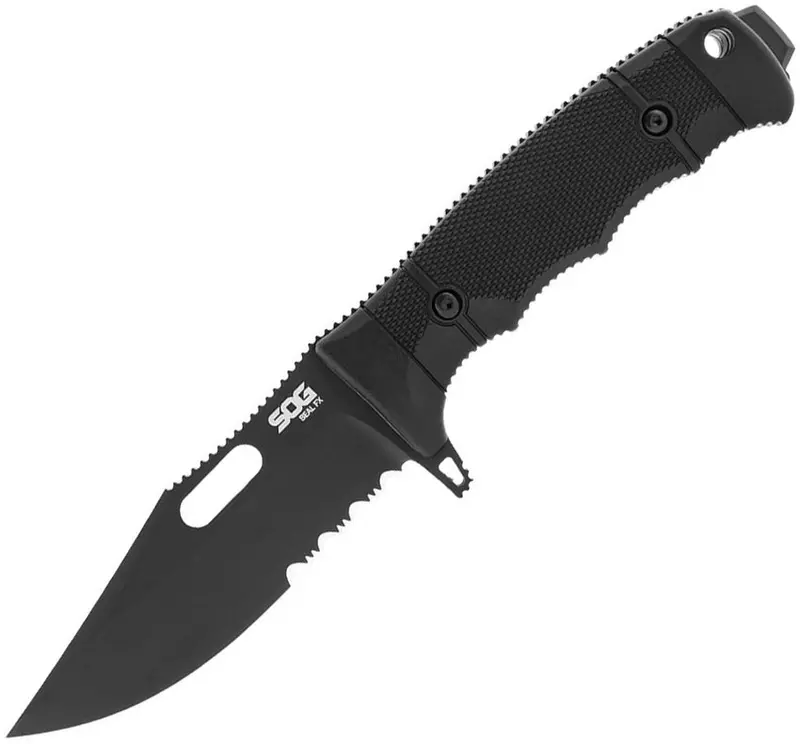 Sog Seal Fx Clip-Point Fixed Blade Knife – Military-Grade Tactical Edge (17-21-01-57) 1