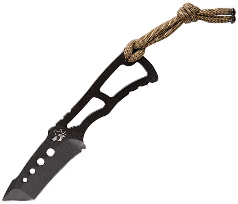 Southern Grind Vermin Tanto Fixed Blade – Black Coated Tactical Knife (Sg04050100) 1