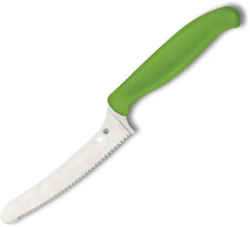 Spyderco Z-Cut Kitchen Knife – Green Handle – Previous Generation (K13Sgn) 1