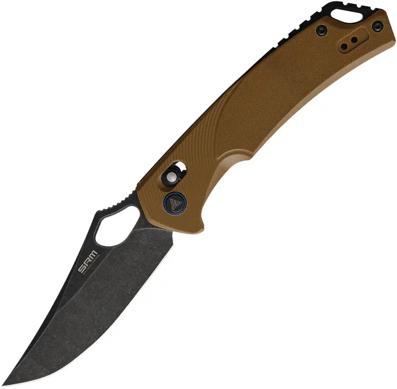 Srm Knives 9202 Ambidextrous Lockback Folding Knife (Green Wood Grain) 1