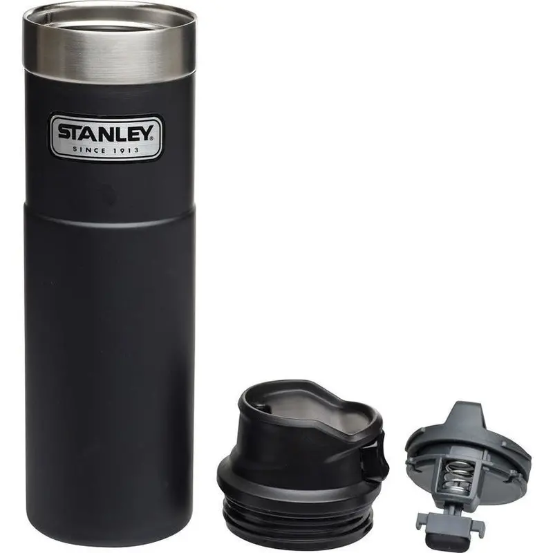 Stanley Classic One-Hand Vacuum Mug – 16 Oz, Matte Black (10-06441-002) 1