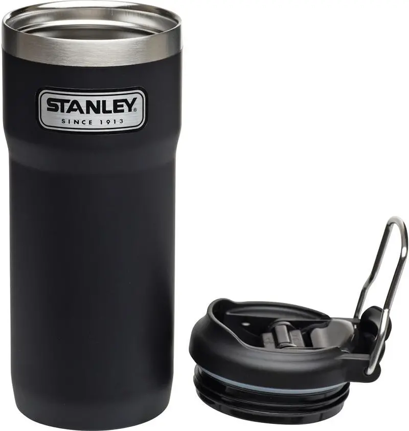 Stanley Classic Vacuum Lock Mug – 16 Oz, Matte Black (10-06443-002) 1