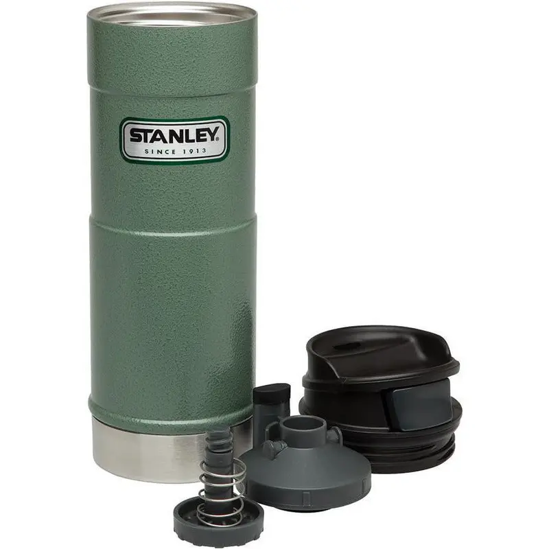 Stanley One-Hand Vacuum Mug – 16 Oz, Hammertone Texture Finish (10-01394-007) 1