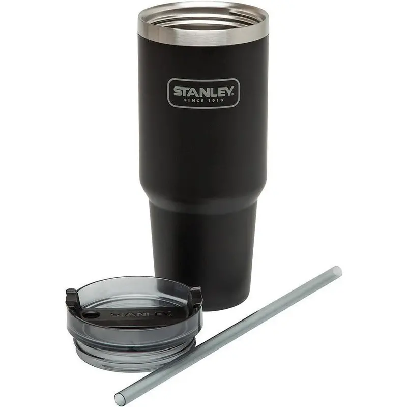 Stanley Vacuum Quencher Tumbler – 30 Oz, Sleek Black Finish (10-02663-022) 1