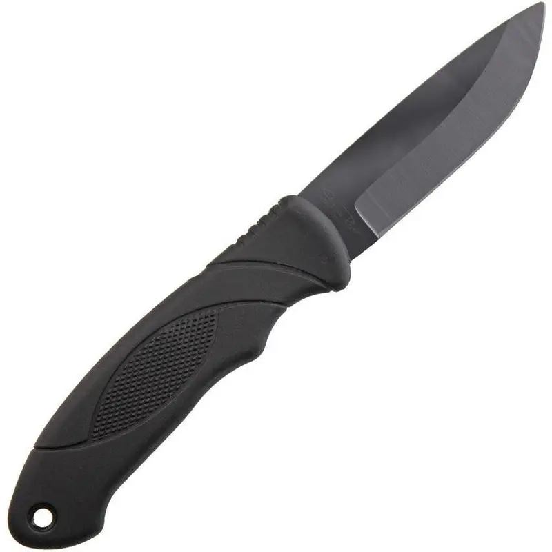 Stone River Gear Black Ceramic Hunting Knife – 4.1-Inch Tanto Edge 1