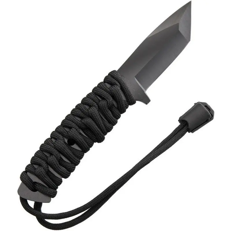 Stone River Gear Ceramic Neck Knife – Tanto Blade, Black Finish 1