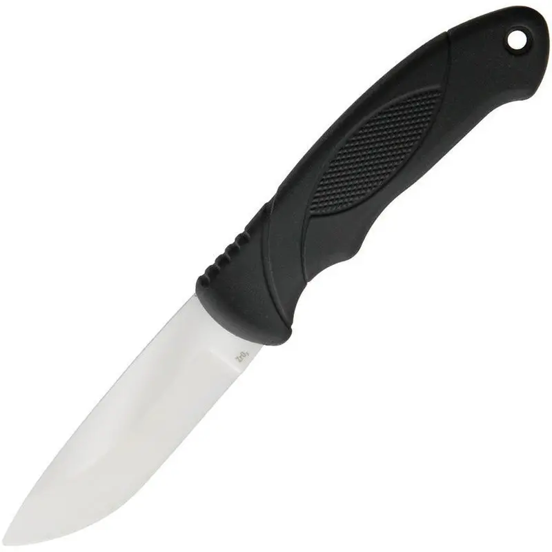 Stone River Gear White Ceramic Hunting Knife – 4.1-Inch Tanto Blade 1