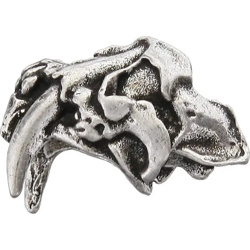 Stp Sabretooth Skull Bead – Schmuckatelli Detailed Pewter Pendant 1