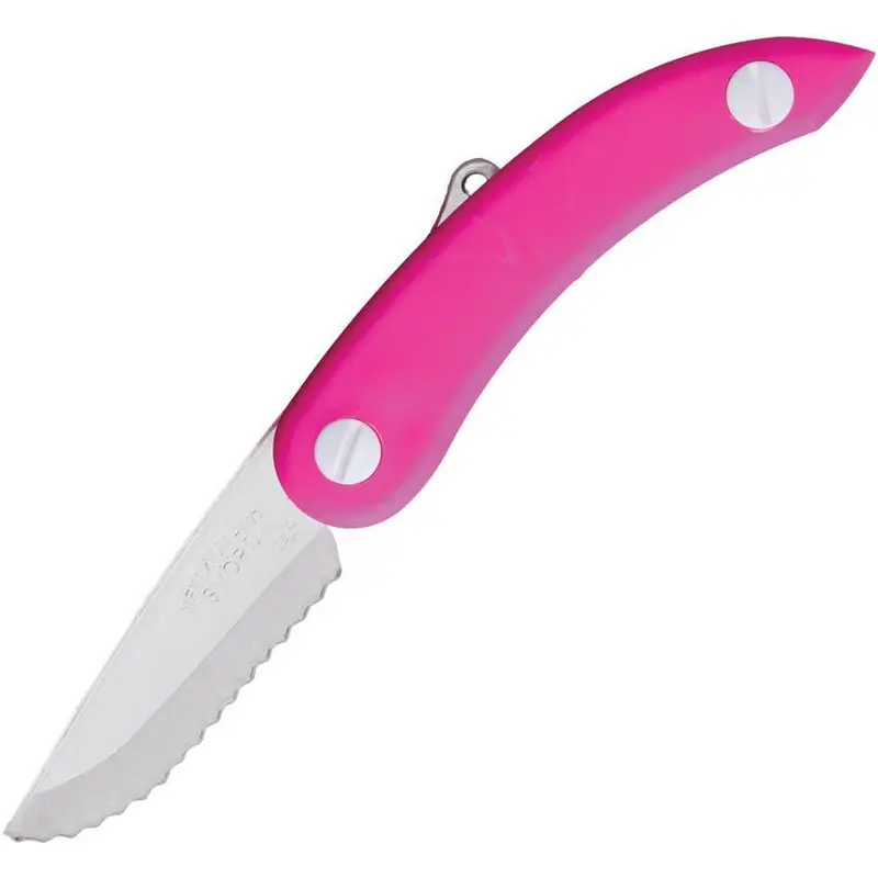Svord Zero Metal Peasant Knife – Pink-Anodized Aluminum Handle 1