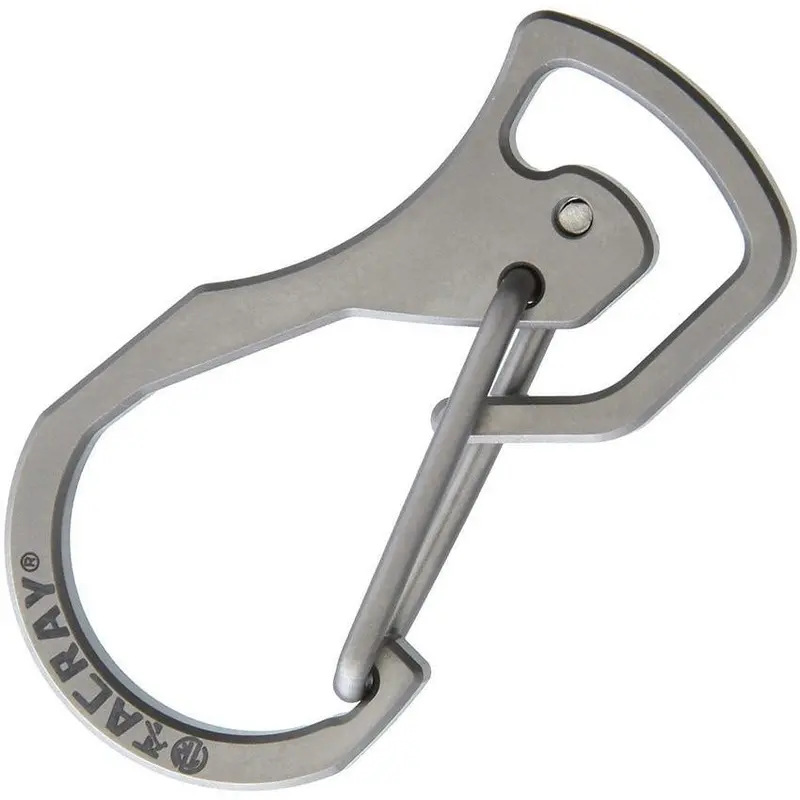 Tacray Gk1601 Titanium Keychain – Matte Stonewashed Surface 1