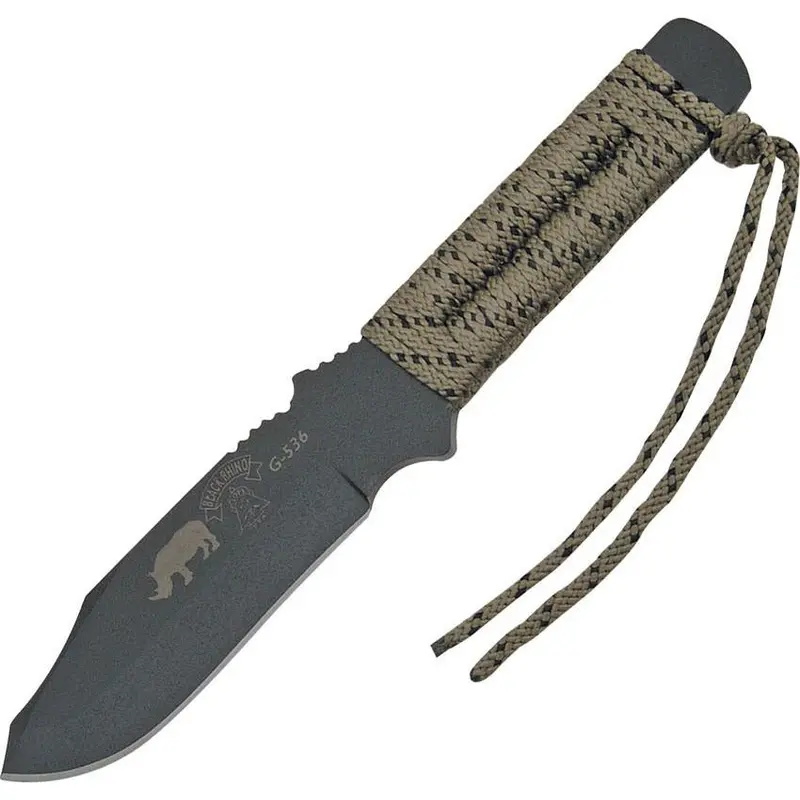 Tops Black Rhino Survival Knife With Sheath 1
