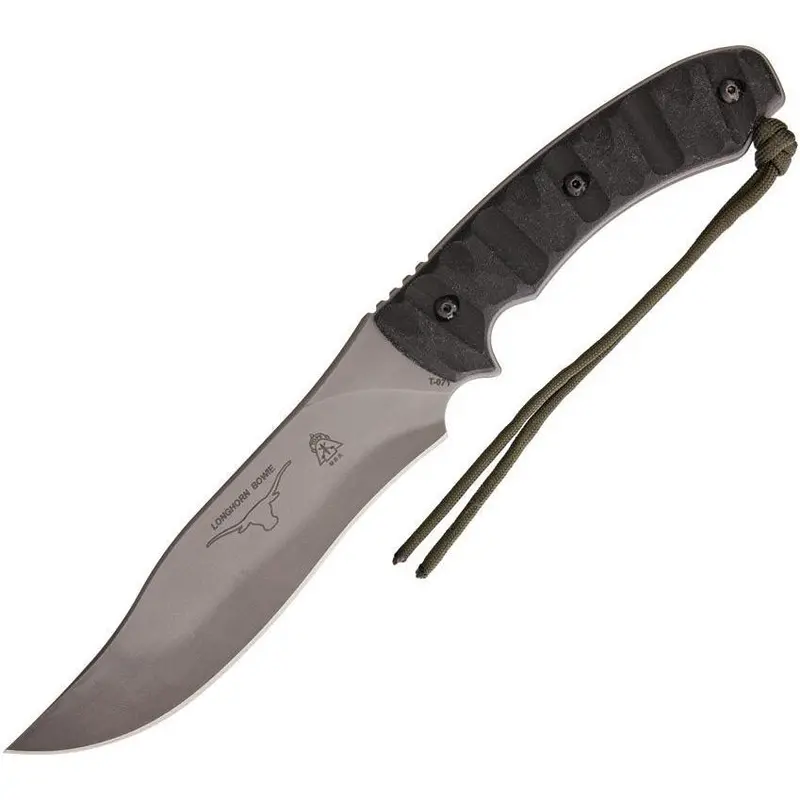 Tops Longhorn Bowie Knife – Full-Tang Hunting & Camp Knife (Longb-Rmt) 1