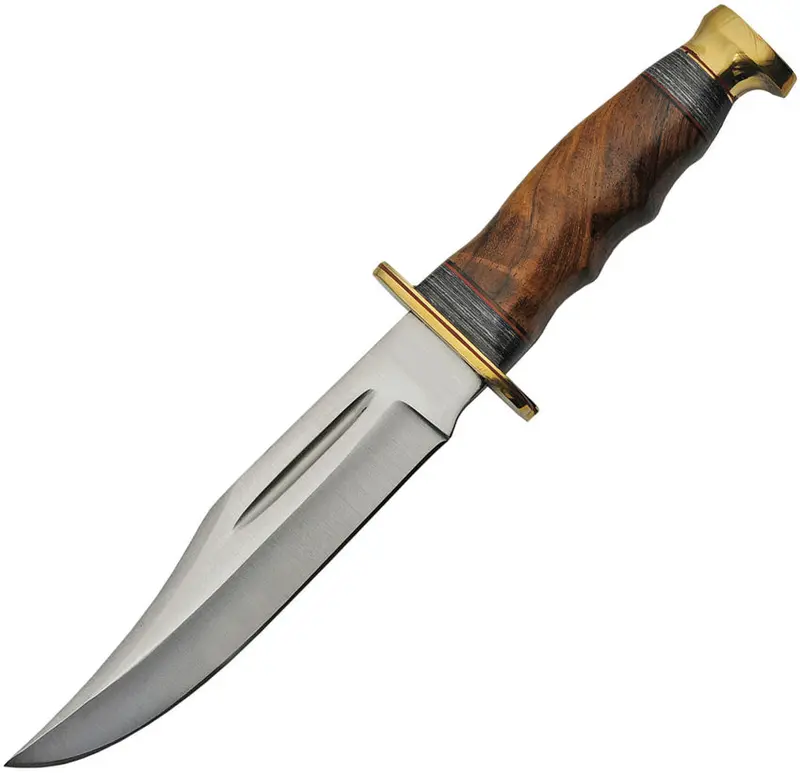 Traditional Pakistan Bowie Knife With Natural Wood Handle (Model 203412-Wd) 1
