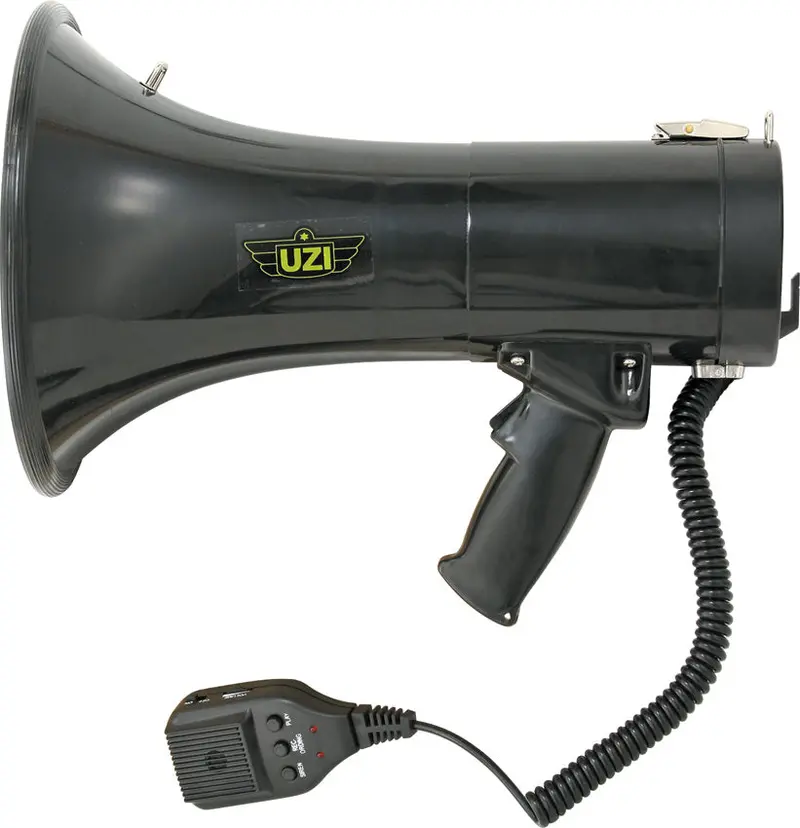 Uzi Uzi-Mp-50W Megaphone – 50-Watt Portable Speaker With Recording Capability 1
