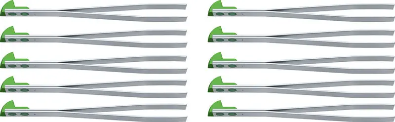 Victorinox Small Green Replacement Tweezers – Pack Of 10 A.6142.4.10 1