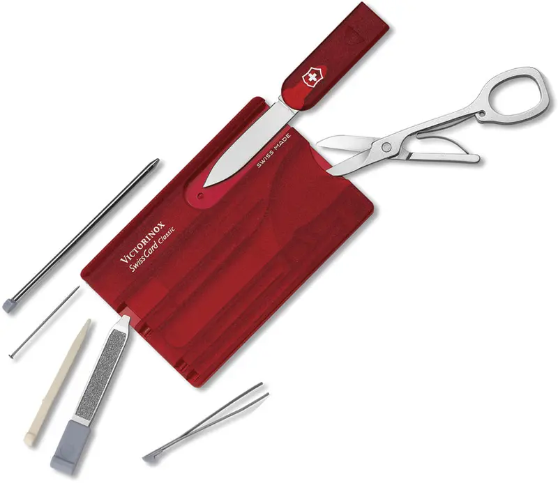 Victorinox Swisscard Ruby Multifunction Card Tool – 0.7100.T-X3 1