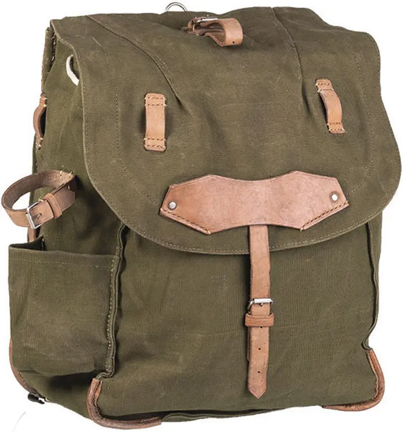 Vintage Romanian Military Rucksack — Od Green, Used 91406620 1