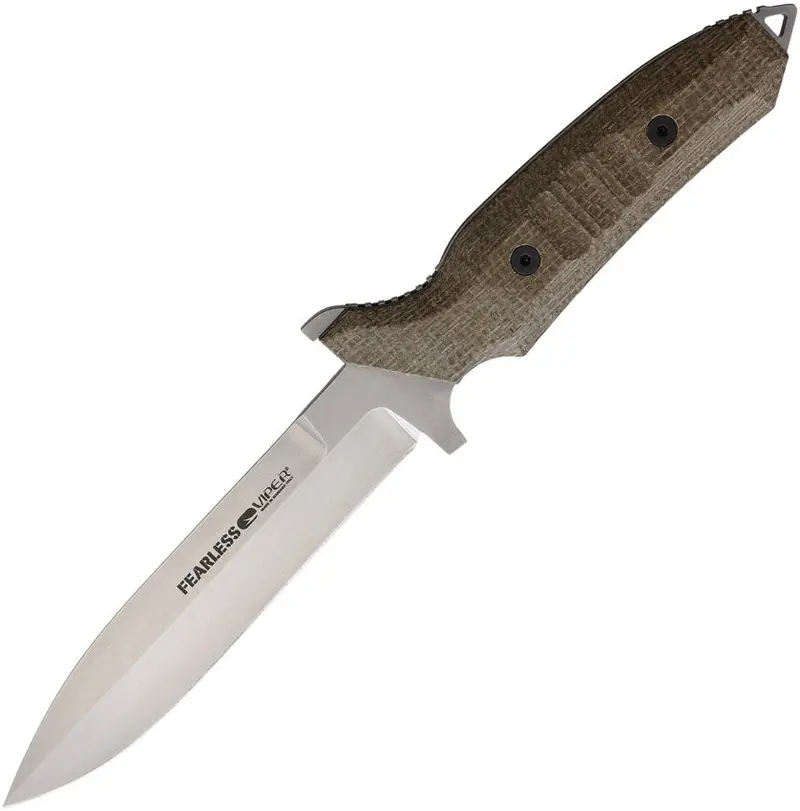 Viper Fearless Fixed Blade – Vibrant Green Handle, Full-Tang Outdoor Knife (Vt4018Cg) 1