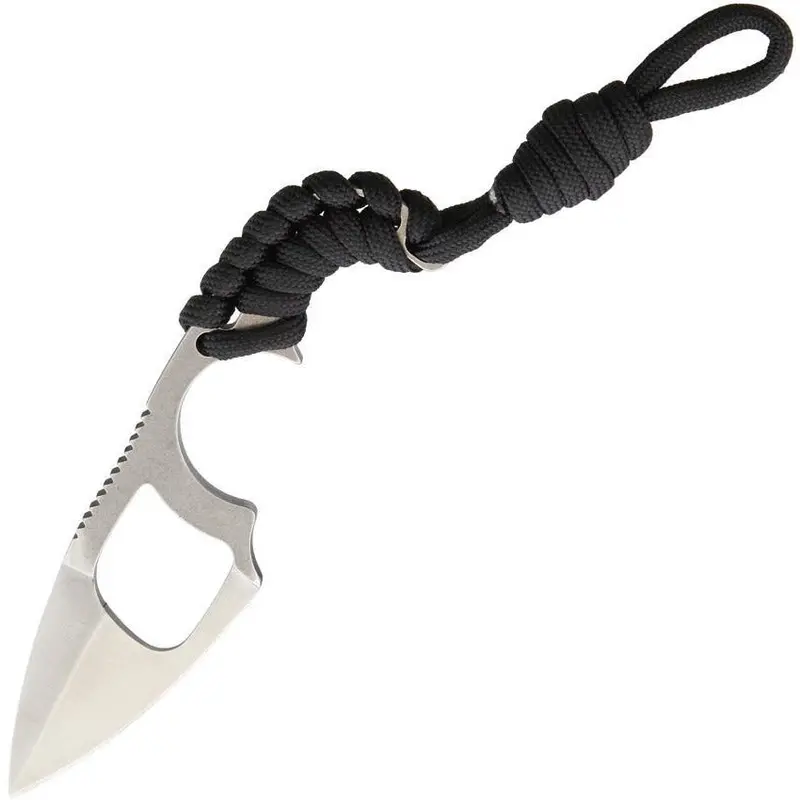 Wildsteer Krill Finger-Hole Kitchen Knife – Black Kr0113 1