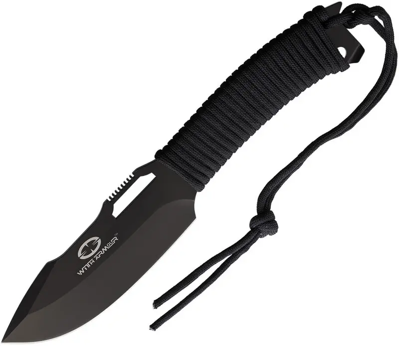 Witharmour Yaksha Fixed Blade – Black Edc Survival Knife With Ergonomic Grip 1