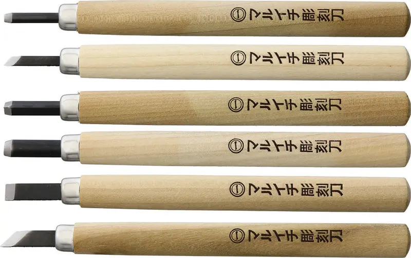 Yoshiharu Kl-6 Japanese Woodcarving Tool Set – Ac033 1
