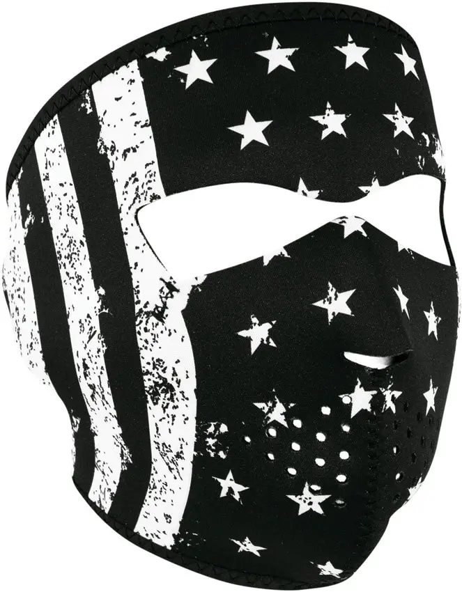 Zan Headgear Full-Face Black-And-White Flag Mask – Wnfm091 1